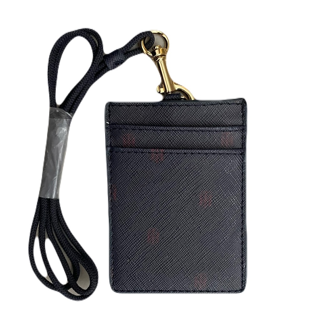 Tommy Hilfiger Black Card Holder with Lanyard